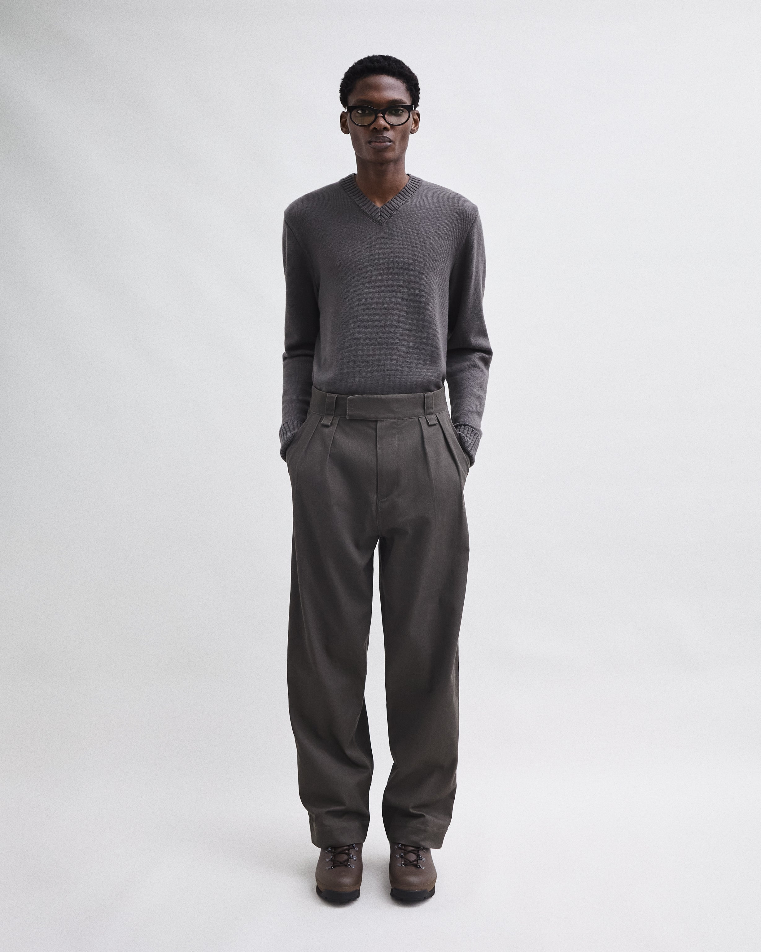 Double Pleat Trouser Clay