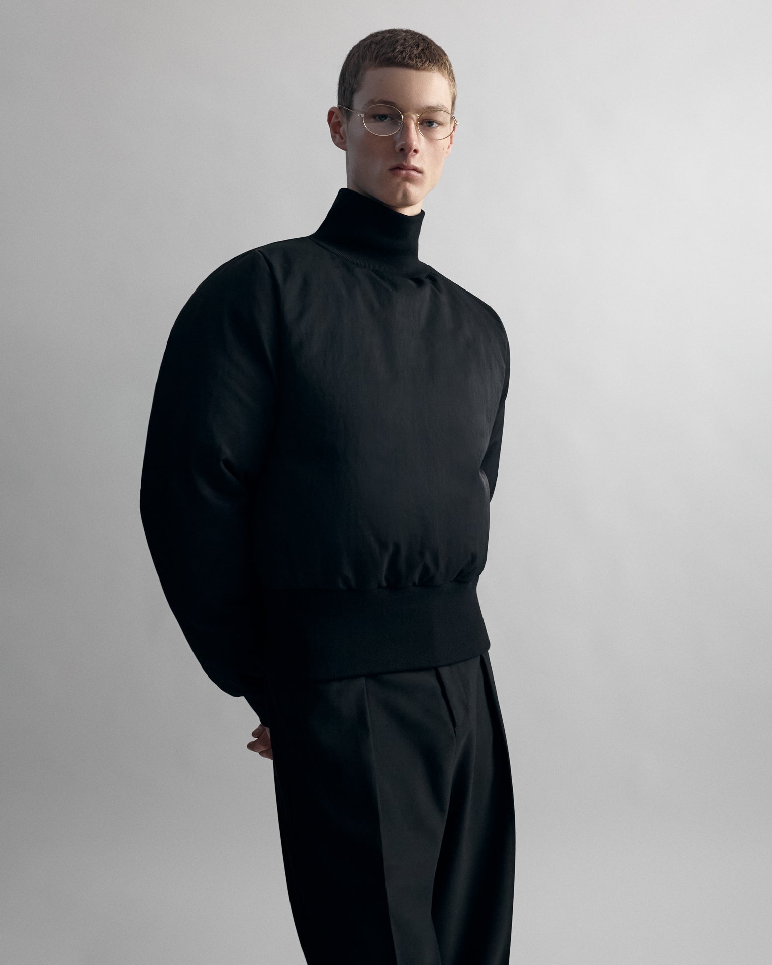 Down High Neck Sweater