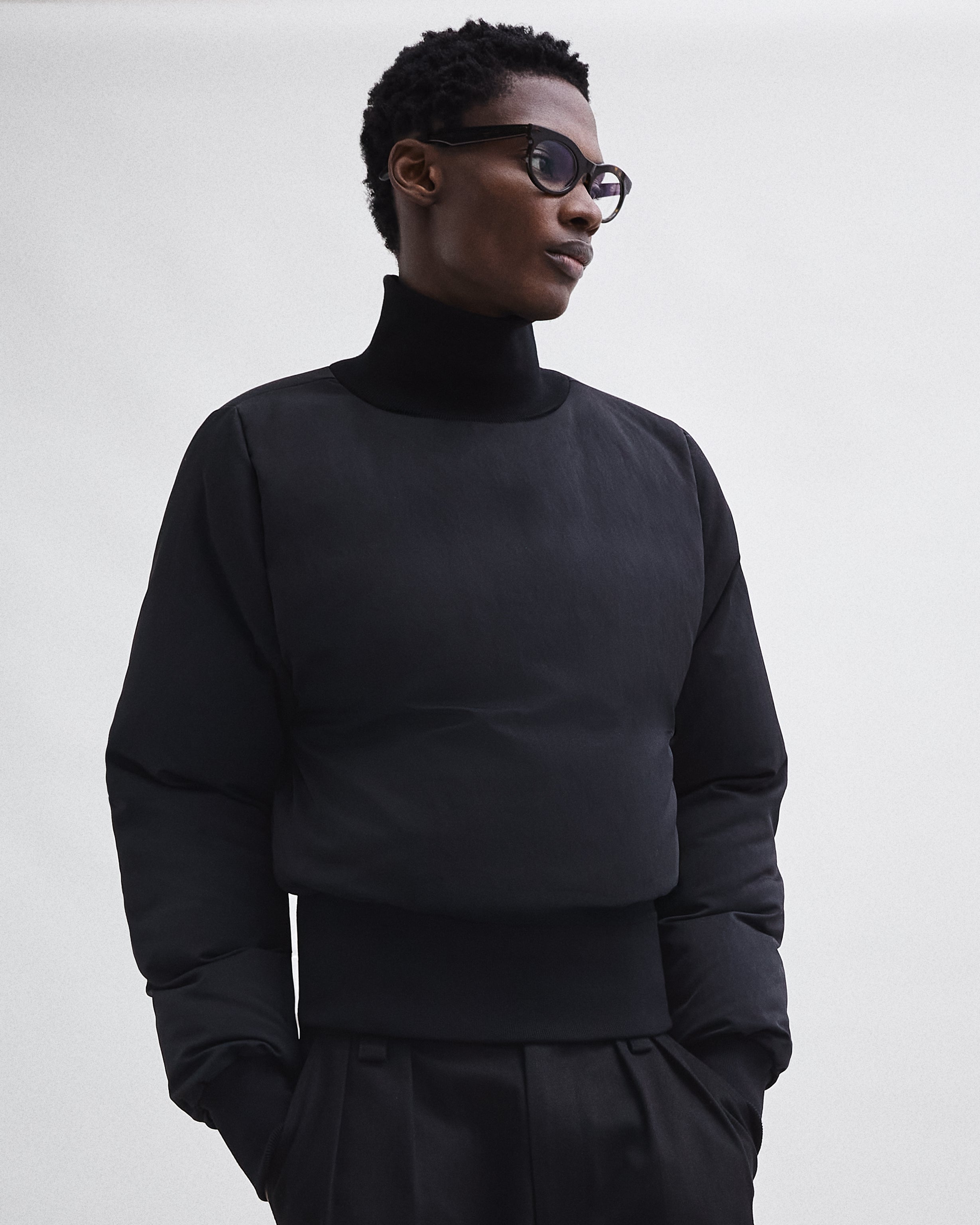 Down High Neck Sweater