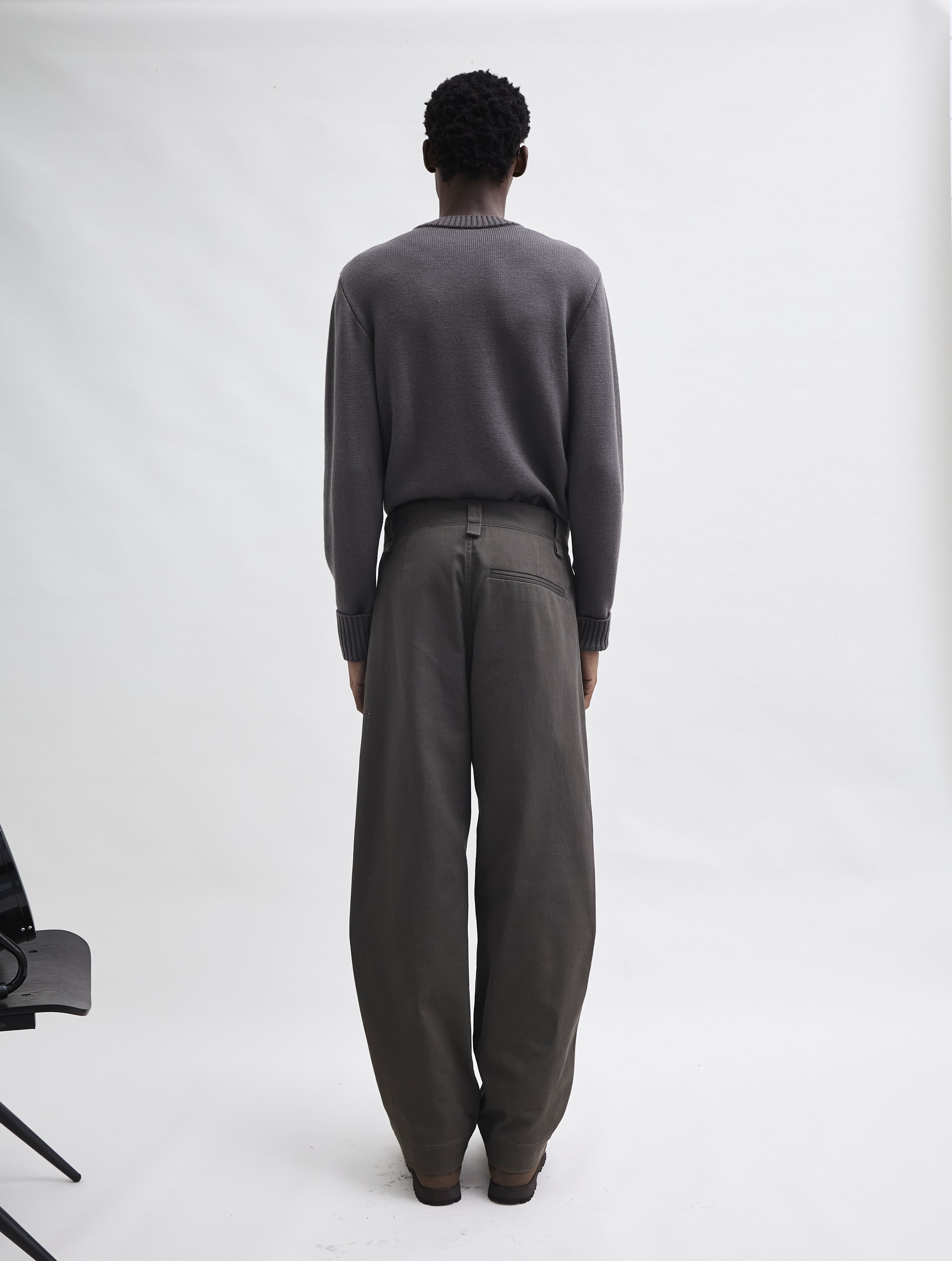 Double Pleat Trouser Khaki